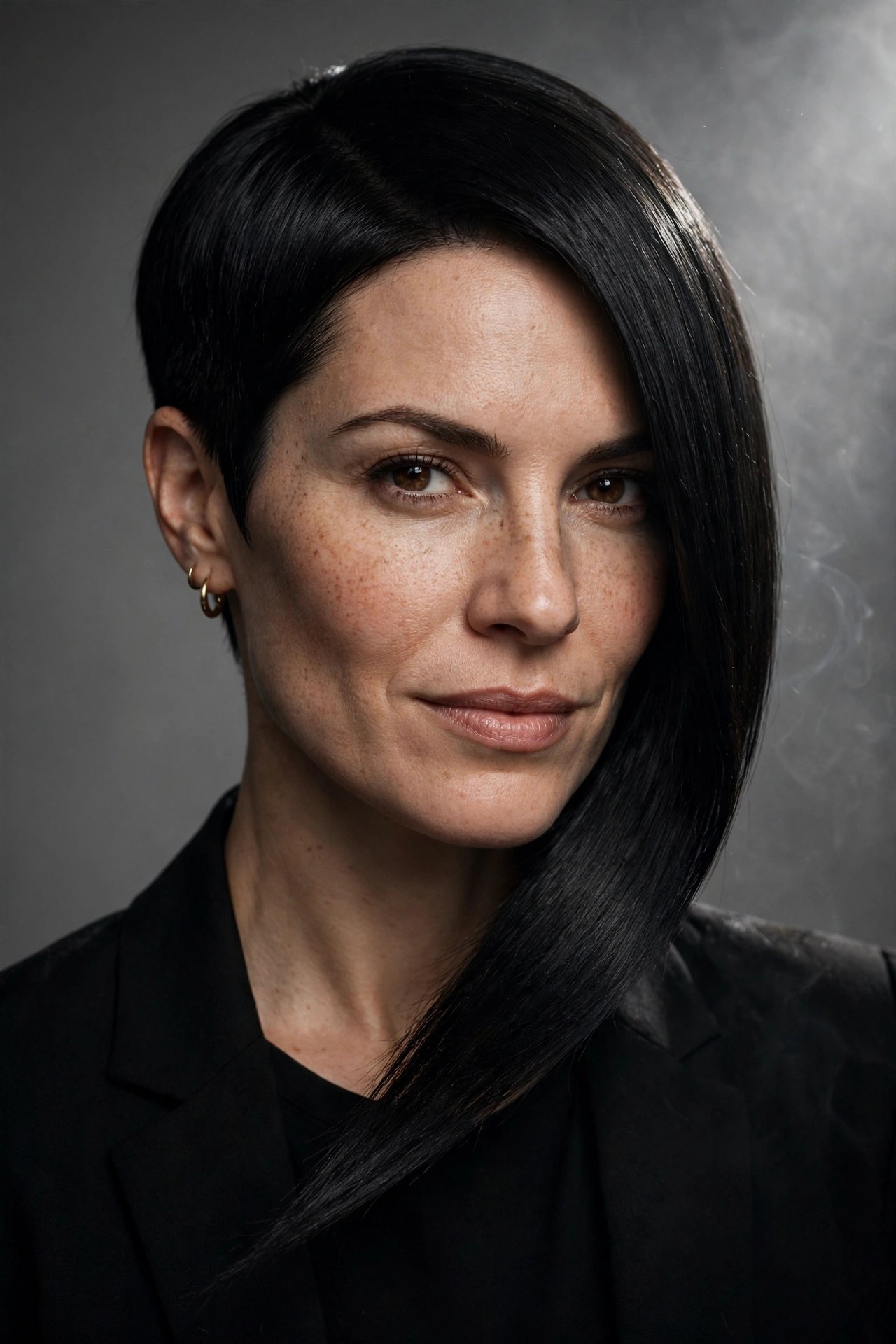 Asymmetric bob with one side longer