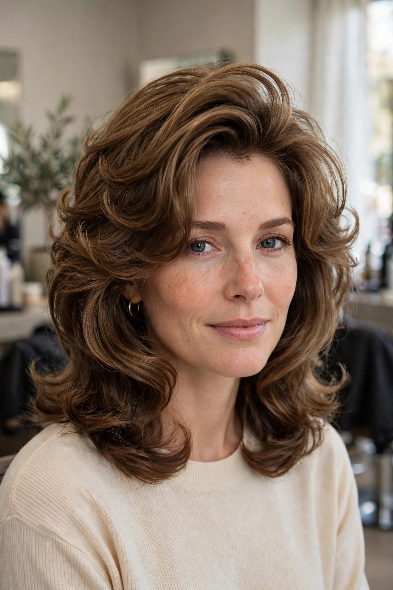 Mid-Length 90s Haircut: The Rachel Revival Done Right
