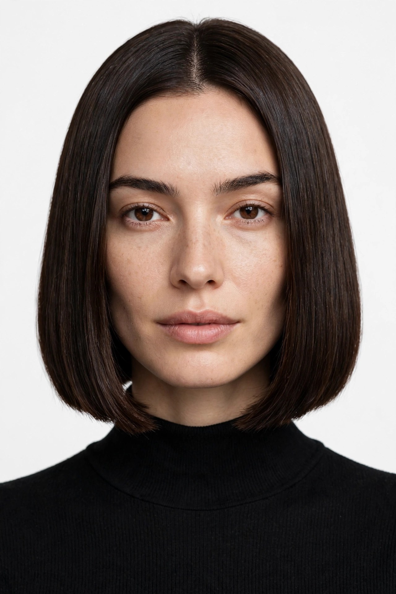 Classic one-length blunt bob